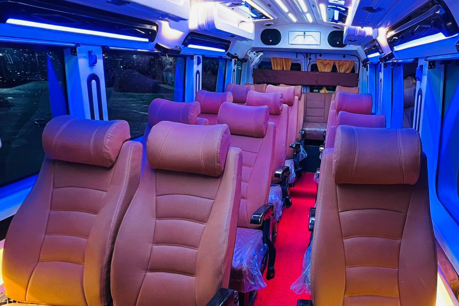 14 seat tempo traveller rent in Ahmedabad